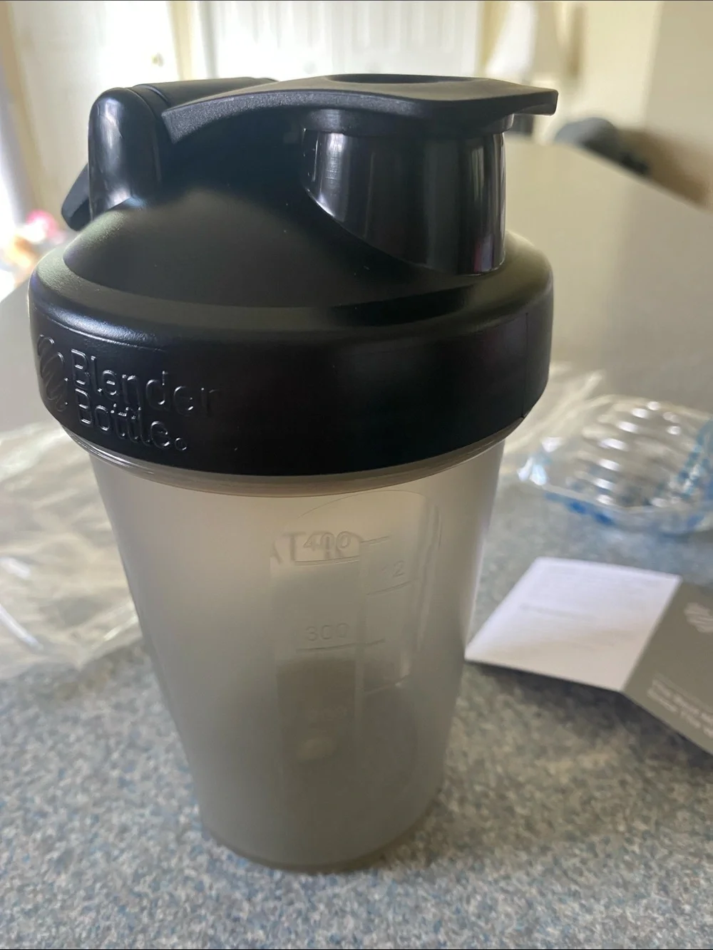 Optavia Blender Shake Bottle Black and Gray Portable For on the Go NEW